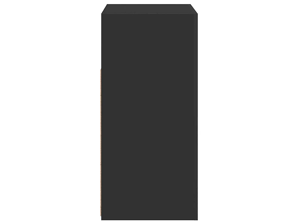 Buffet avec lumières LED noir 80x35x75 cm