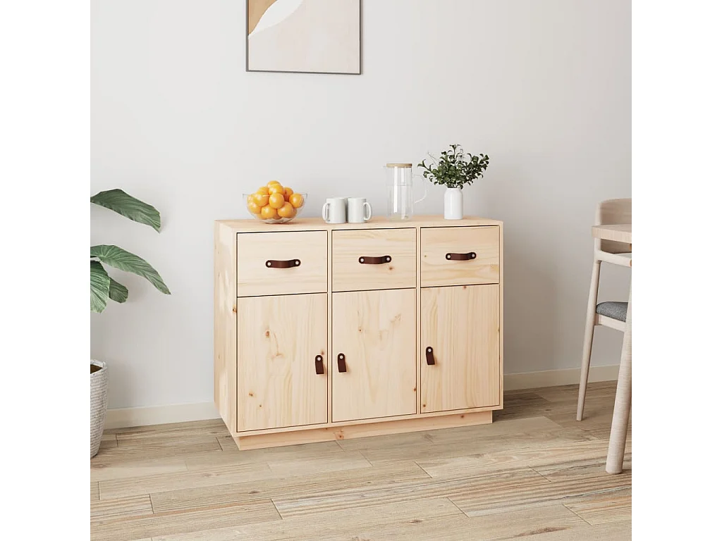 Credenza 100x40x75 cm in Legno Massello di Pino