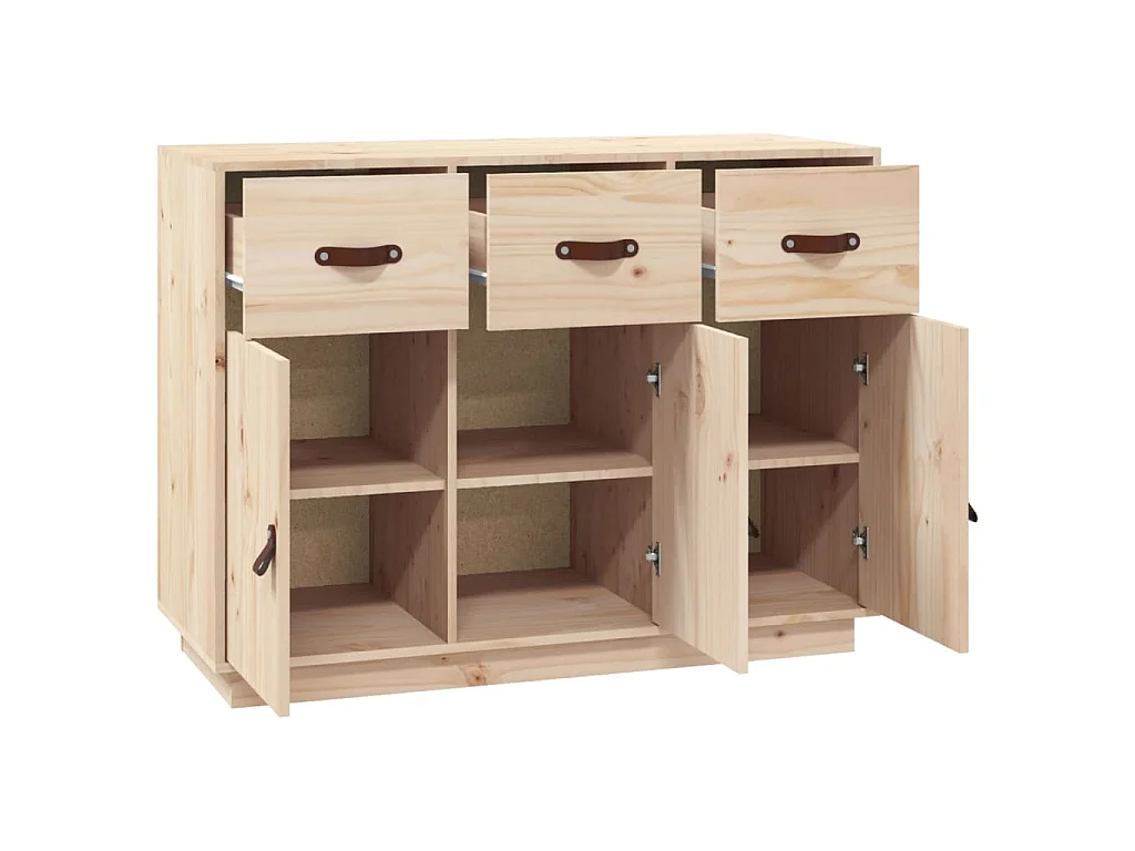 Credenza 100x40x75 cm in Legno Massello di Pino