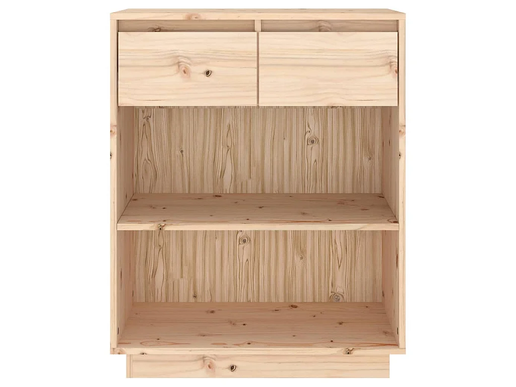 Wandkast 60x34x75 cm massief grenenhout