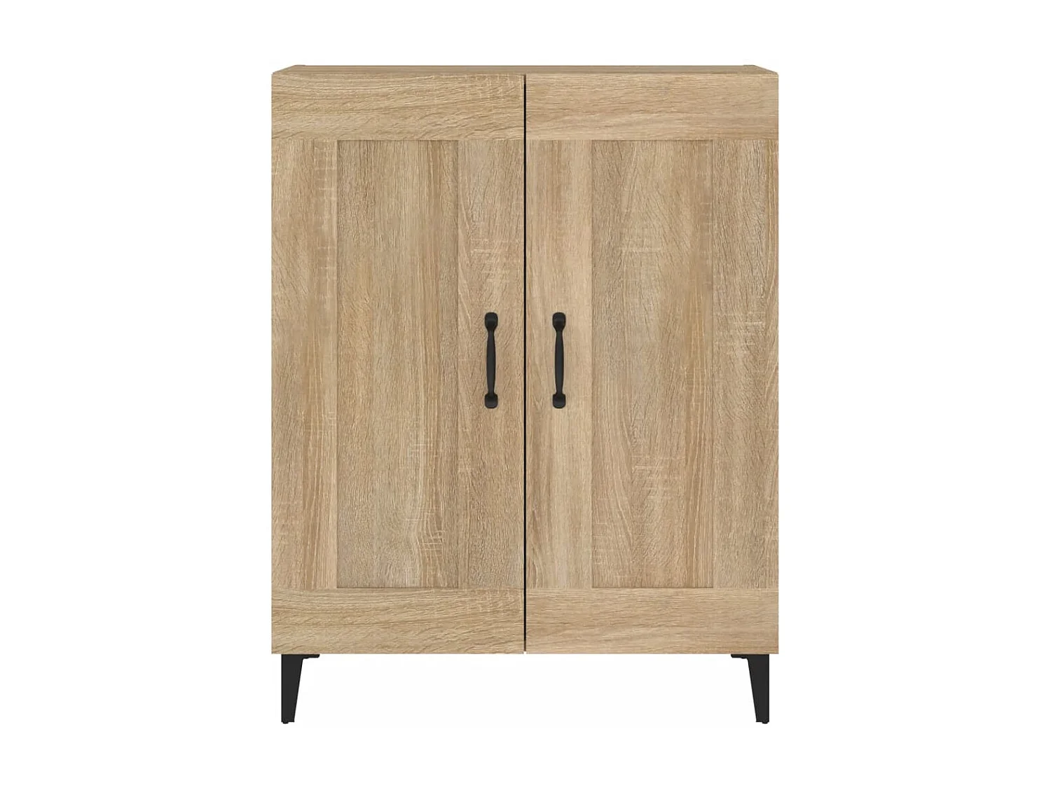 Aparador de madera contrachapada color roble 69,5x34x90 cm