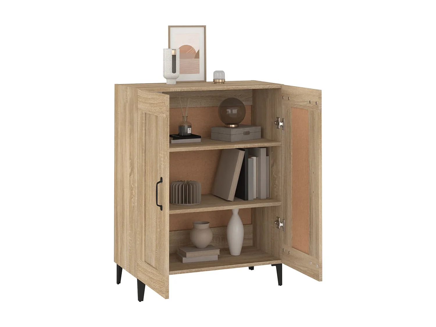 Buffet Chêne sonoma 69,5x34x90 cm Bois d'ingénierie