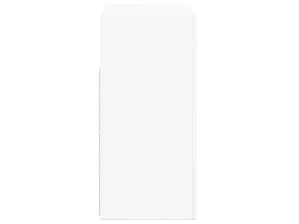 Buffet avec lumières LED Blanc 80x35x75 cm