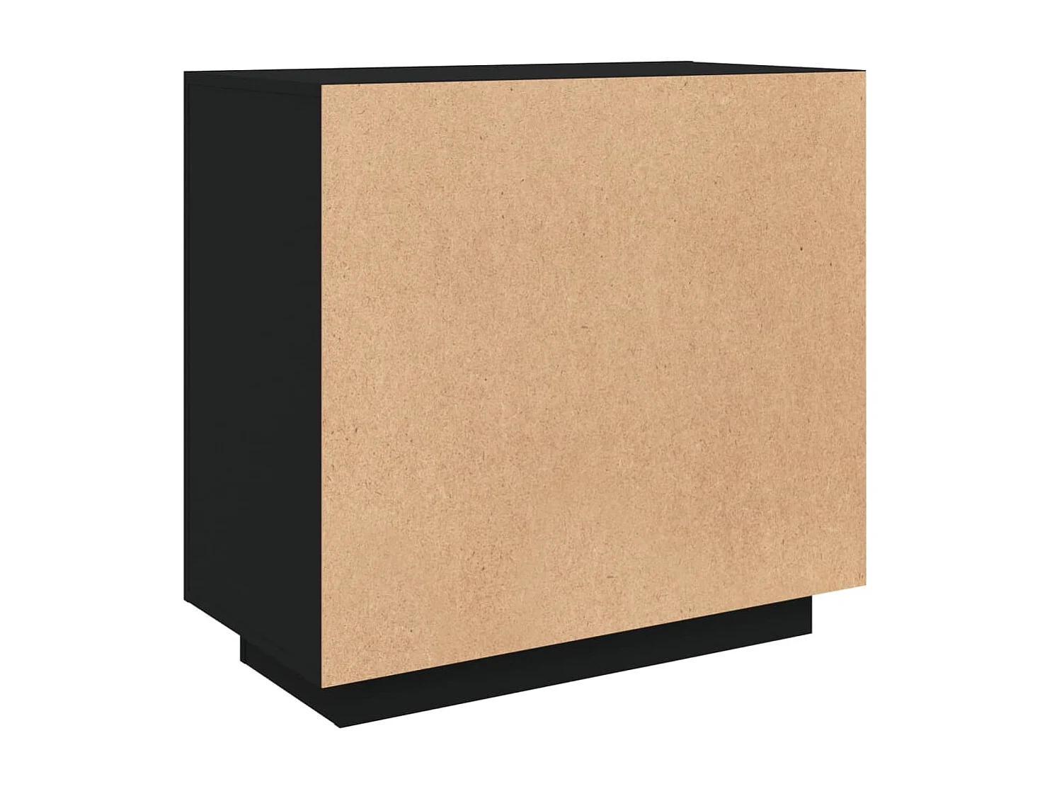 Buffet Noir 80x40x75 cm Bois d'ingénierie