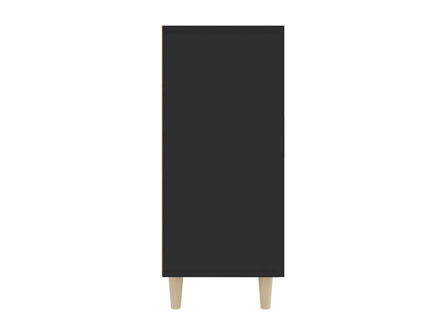 Sideboard Schwarz 90x34x80 cm Holzwerkstoff