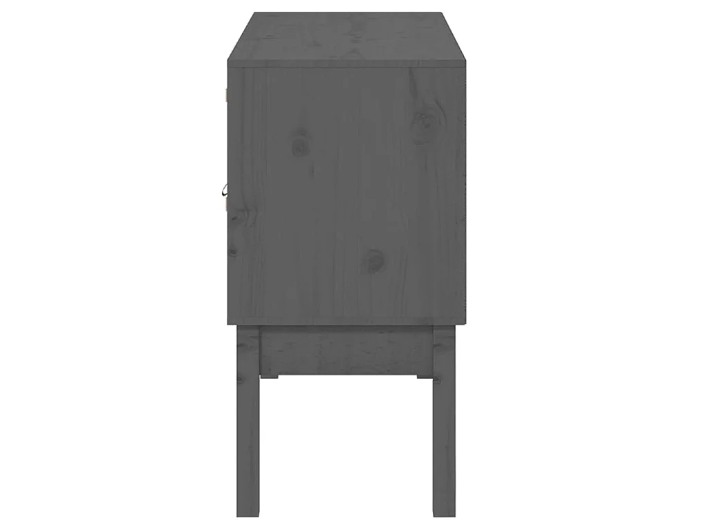 Buffet Gris 110x40x78 cm Bois massif de pin