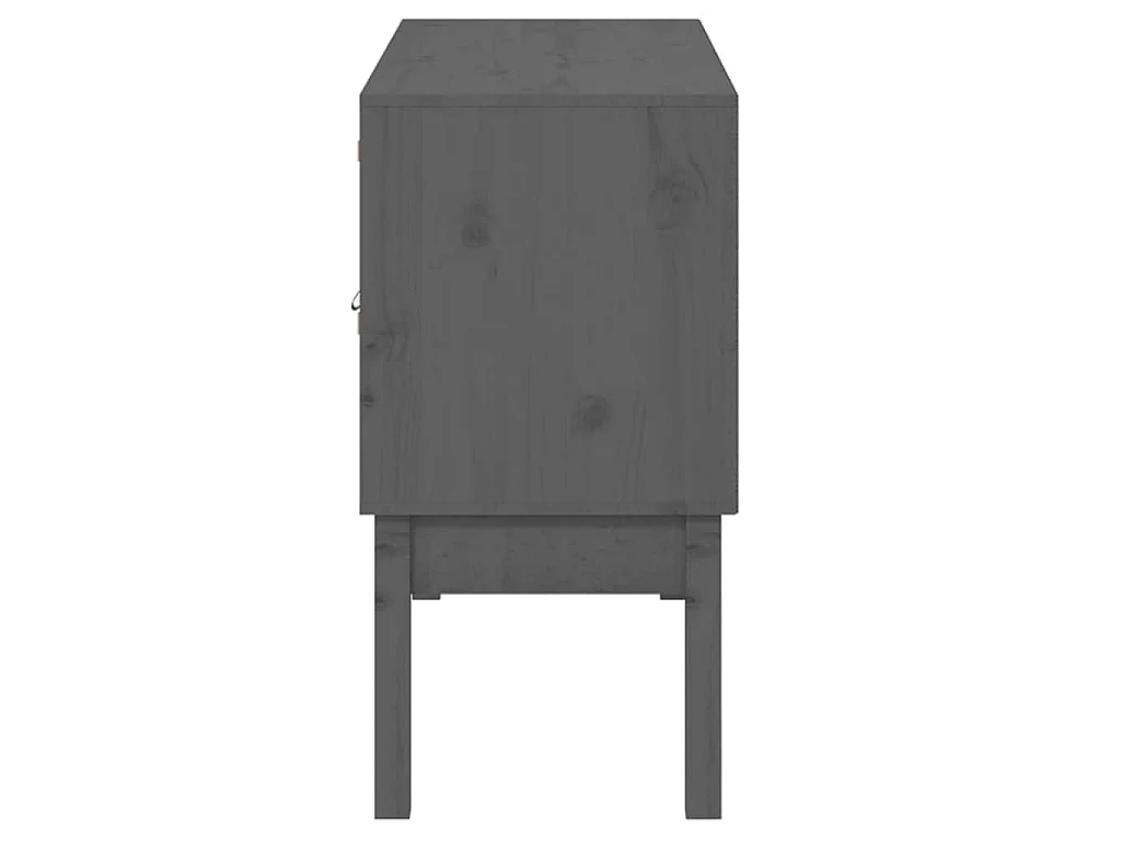 Dressoir 110x40x78 cm massief grenenhout grijs