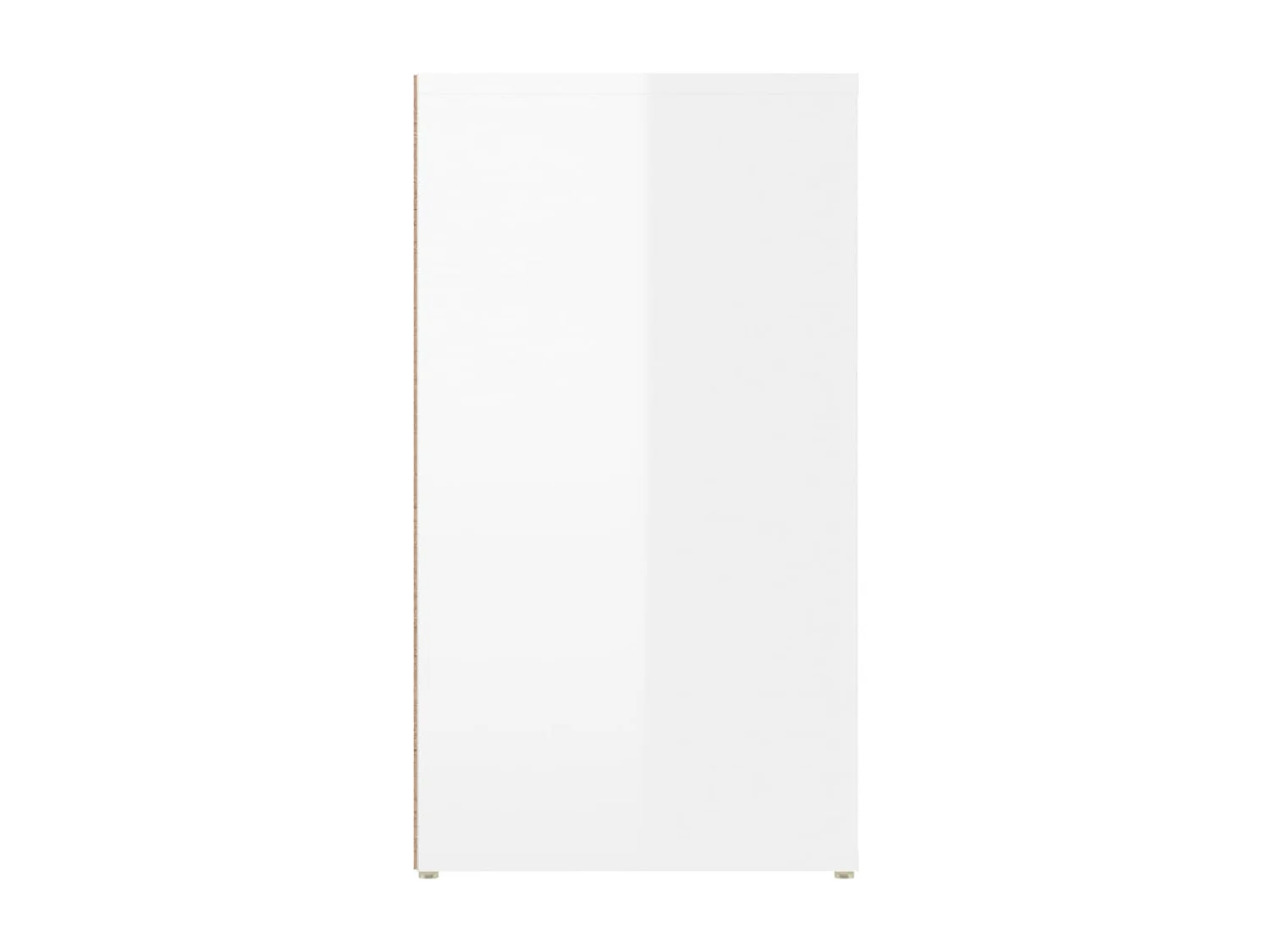Buffet Blanc brillant 100x33x59,5 cm Bois d'ingénierie