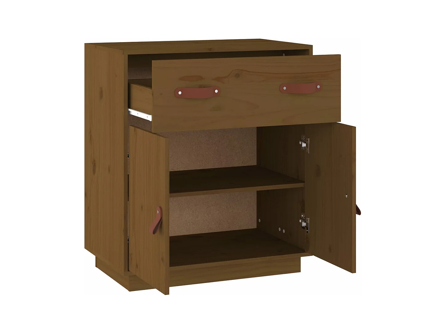 Buffet Marron miel 65,5x40x75 cm Bois massif de pin