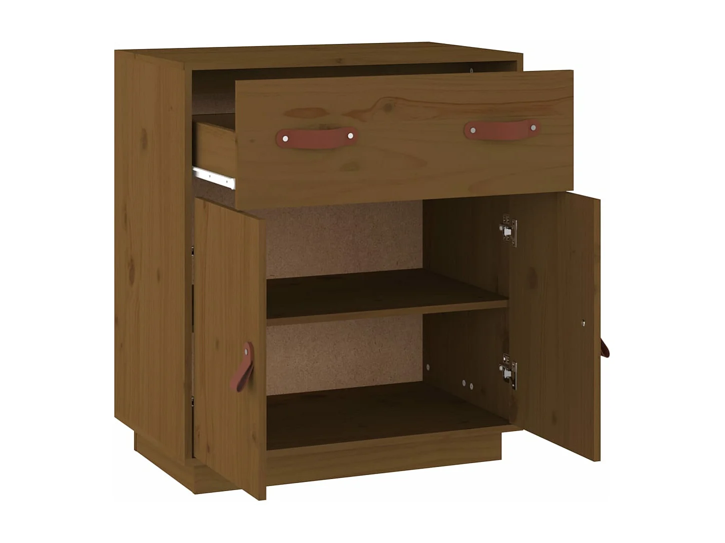 Buffet Marron miel 65,5x40x75 cm Bois massif de pin