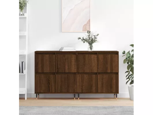 Kauf Unique Sideboards 2 Stk. Braun Eichen-Optik Holzwerkstoff