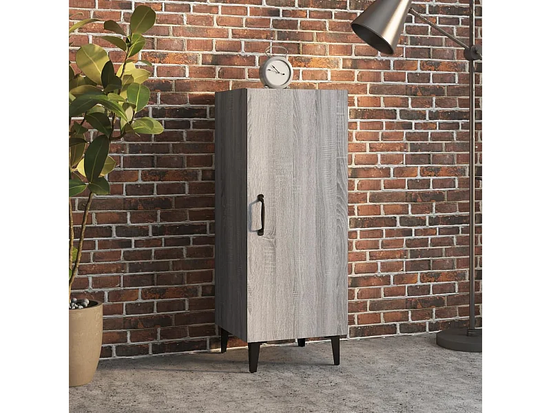 Sideboard Grau Sonoma 34,5x34x90 cm Holzwerkstoff