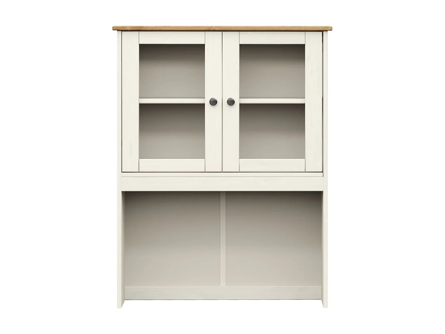 Dessus de commode VIGO blanc 78x30x100 cm bois massif de pin
