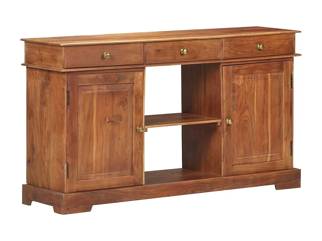 Buffet 135x35x75 cm Bois d'acacia solide