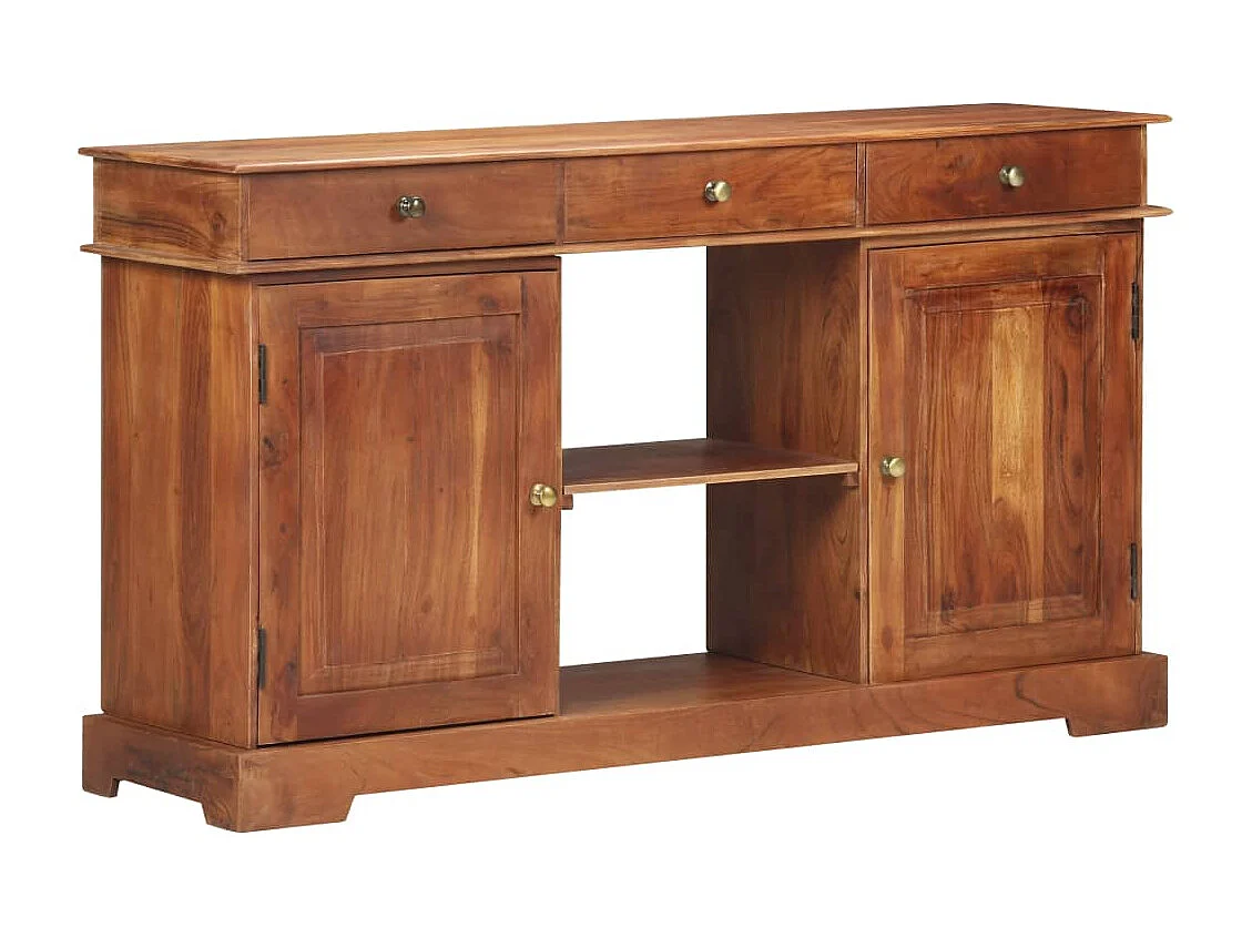Buffet 135x35x75 cm Bois d'acacia solide