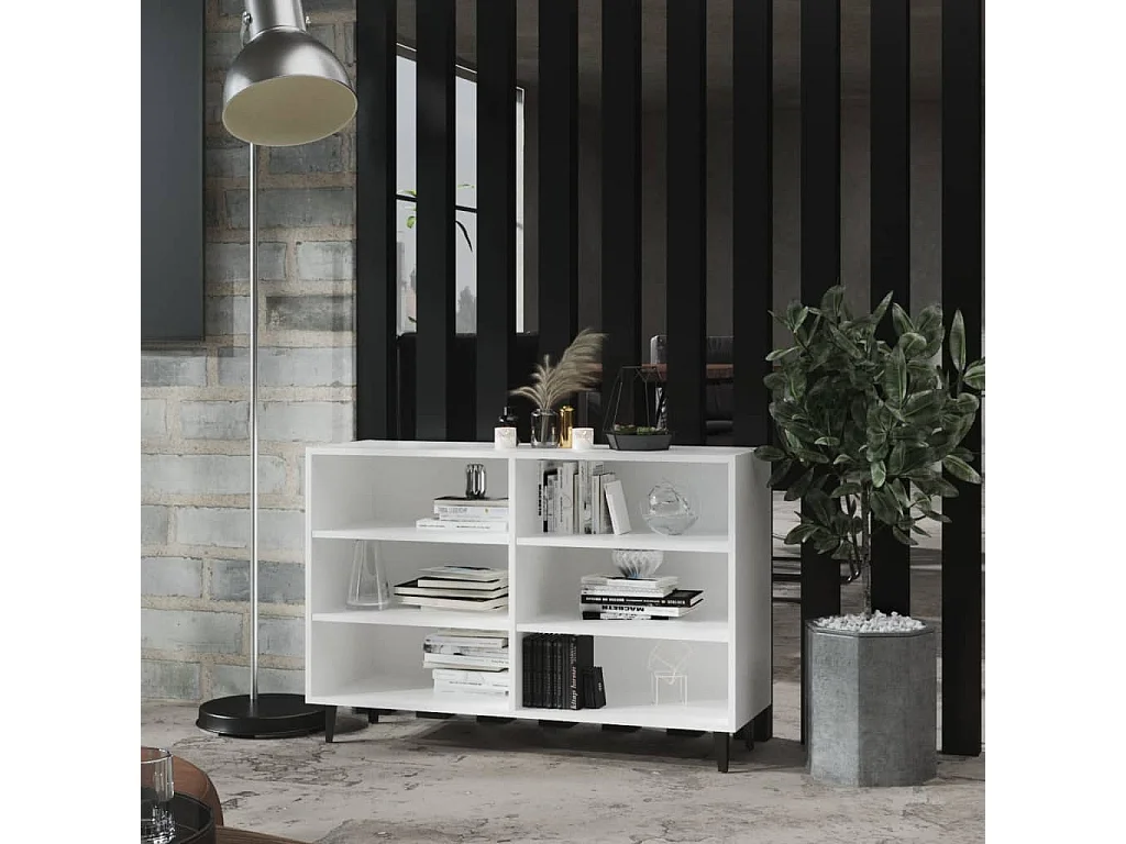 Buffet blanc 103,5x35x70 cm bois d'ingénierie