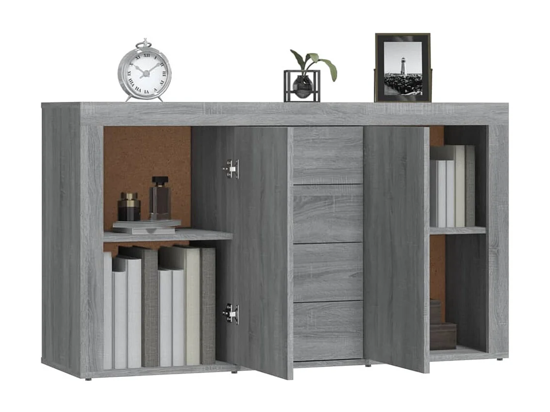 Buffet Sonoma gris 120x36x69 cm Bois d'ingénierie