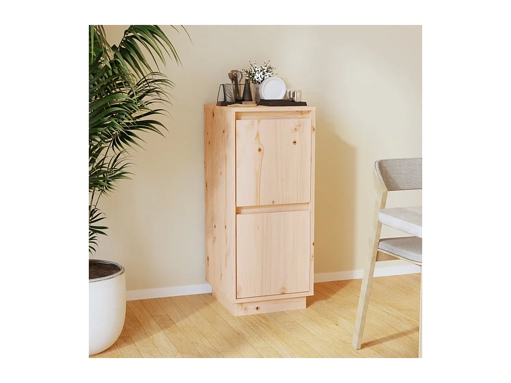 Credenza 31,5x34x75 cm in Legno Massello di Pino