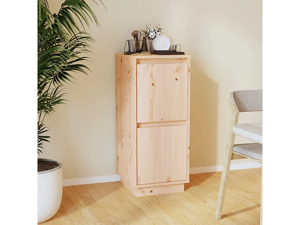 Buffet 31,5x34x75 cm Bois massif de pin