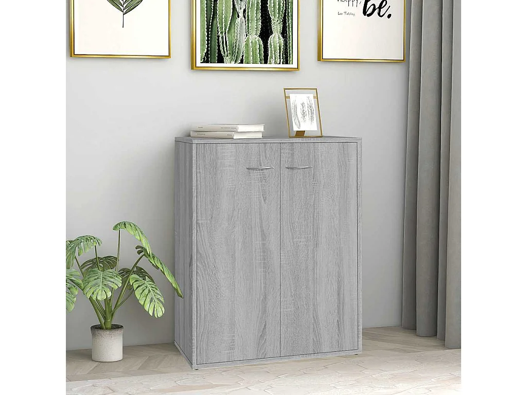 Buffet Sonoma gris 60x30x75 cm Bois d'ingénierie