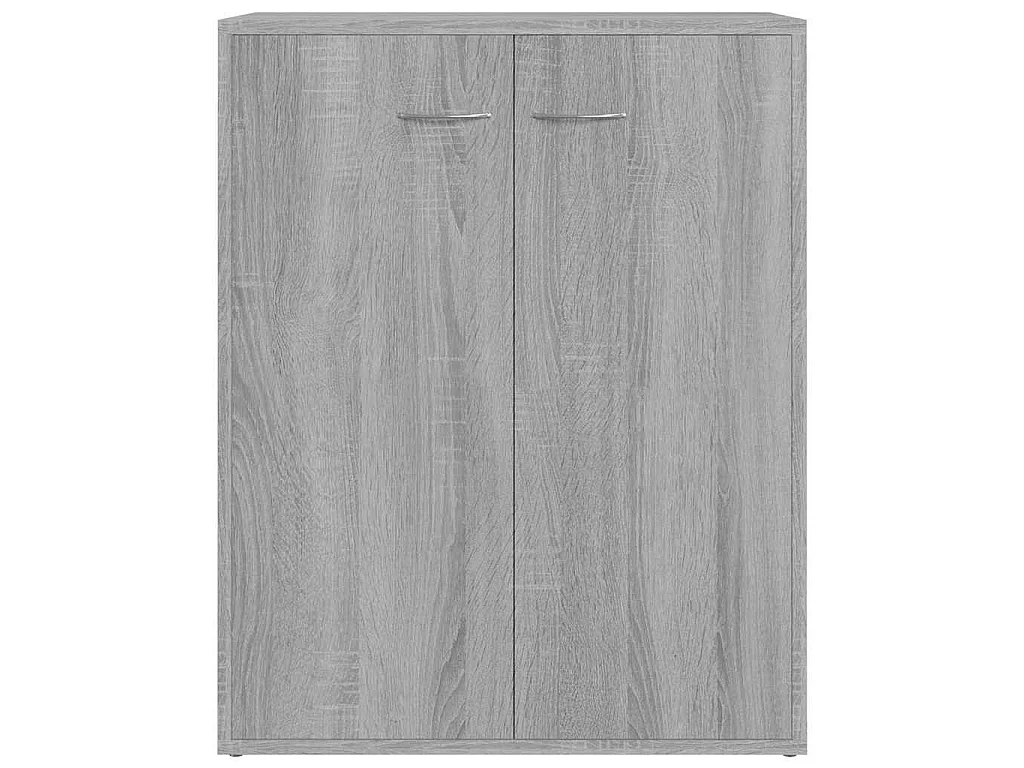 Dressoir 60x30x75 cm bewerkt hout grijs sonoma eikenkleurig