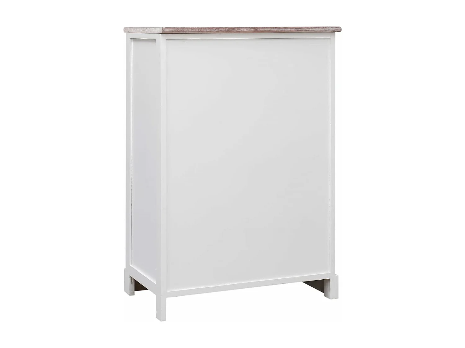 Credenza con 10 Cassetti Marrone 113x30x79 cm in Legno