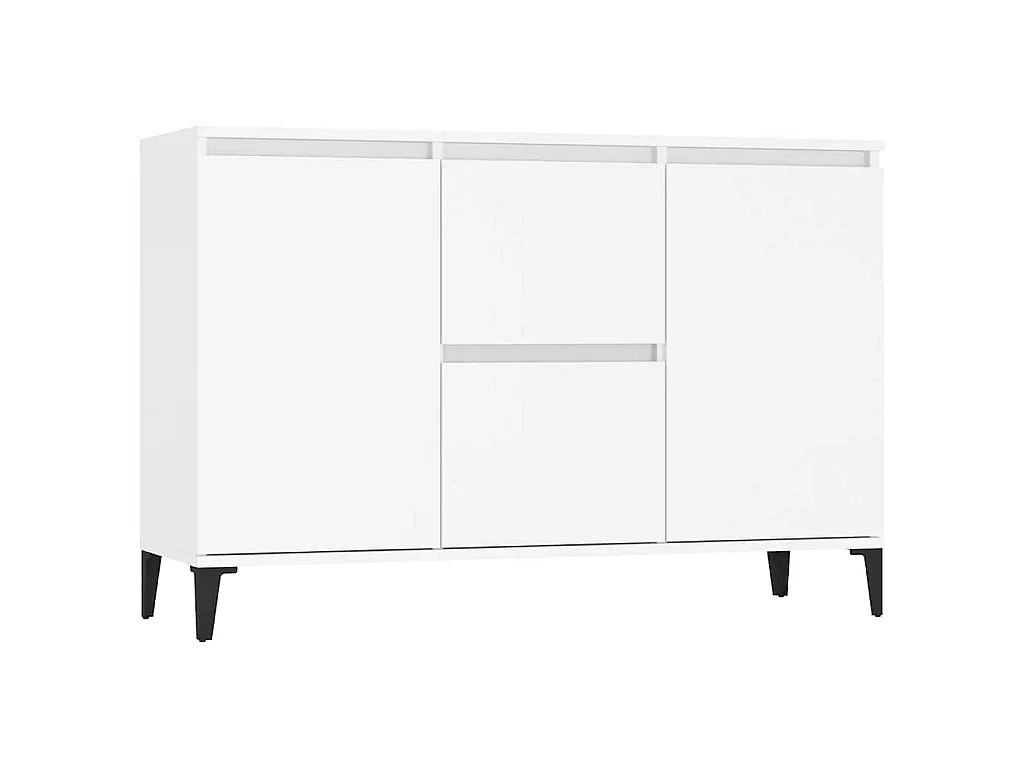 Buffet blanc 102x35x70 cm bois d'ingénierie