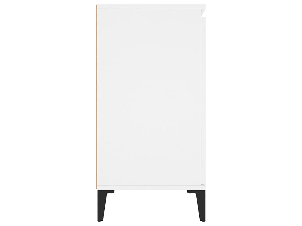 Buffet blanc 102x35x70 cm bois d'ingénierie