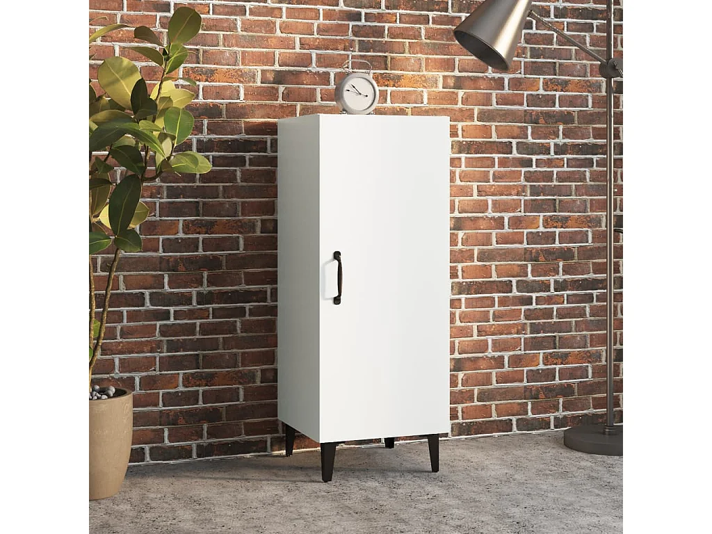 Buffet Blanc 34,5x34x90 cm Bois d'ingénierie