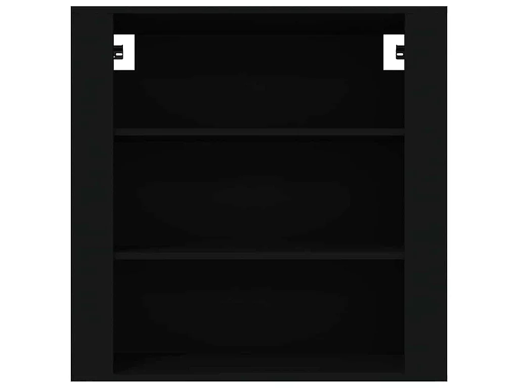Mobile a Parete Nero 80x33x80 cm in Legno Multistrato