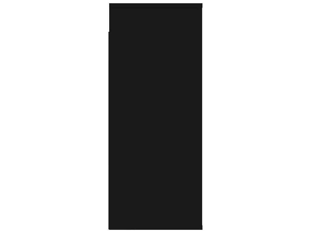 Mobile a Parete Nero 80x33x80 cm in Legno Multistrato