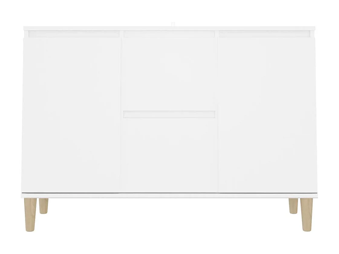 Dressoir 101x35x70 cm bewerkt hout wit