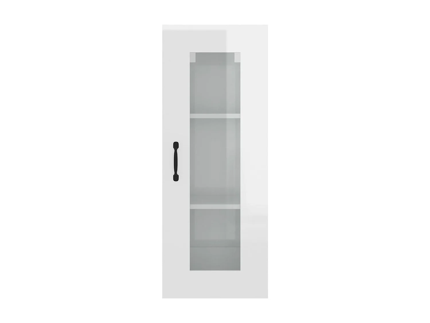 Armoire murale suspendue Blanc brillant 34,5x34x90 cm