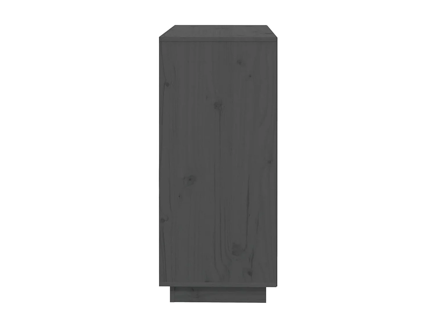 Aparador74x35x80 cm madeira de pinho maciça cinza