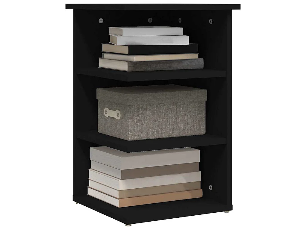 Armoire latérale noir 35x35x55 cm bois d'ingénierie