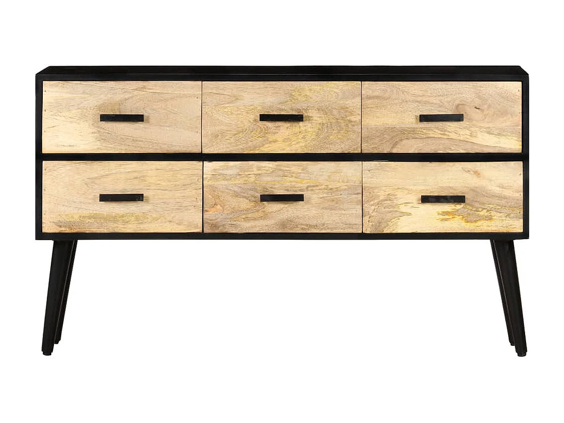 Credenza 110x33x64 cm in Legno Massello di Mango