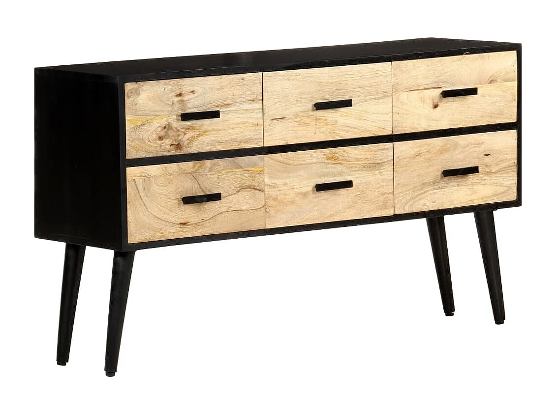 Credenza 110x33x64 cm in Legno Massello di Mango