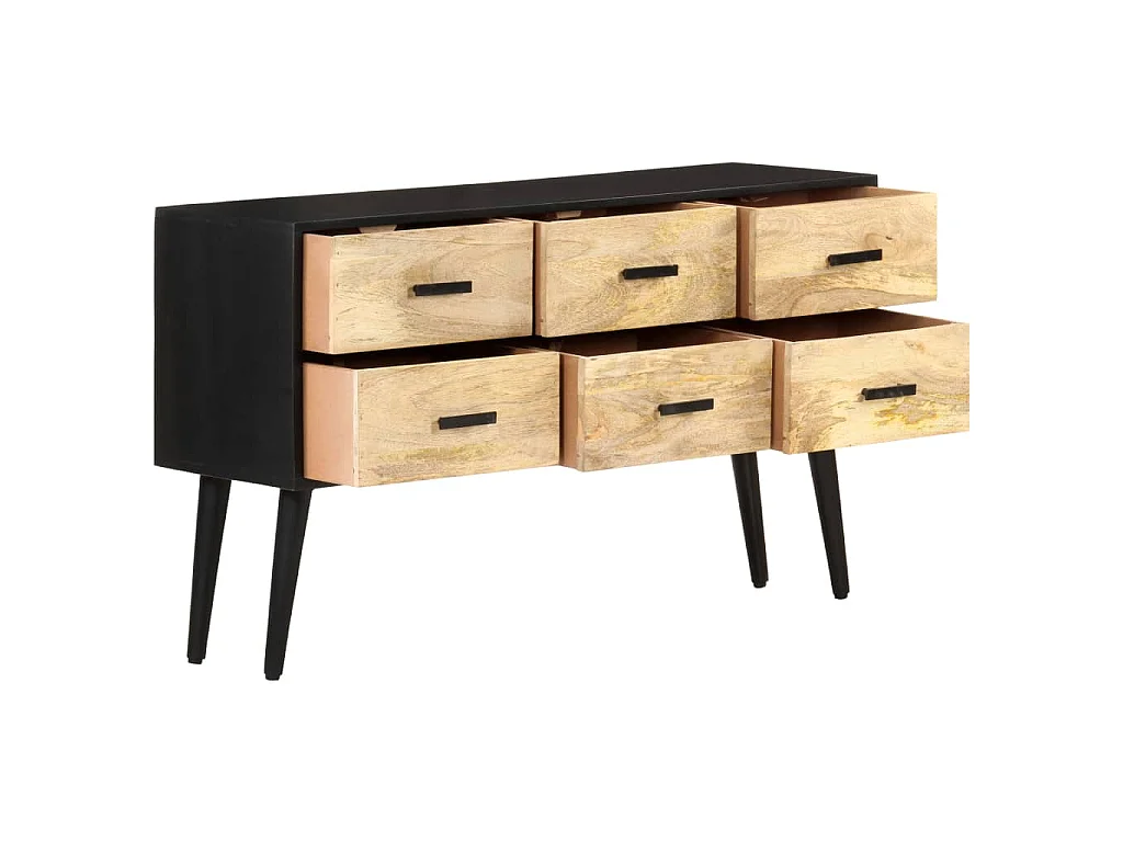 Sideboard 110x33x64 cm Massivholz Mango