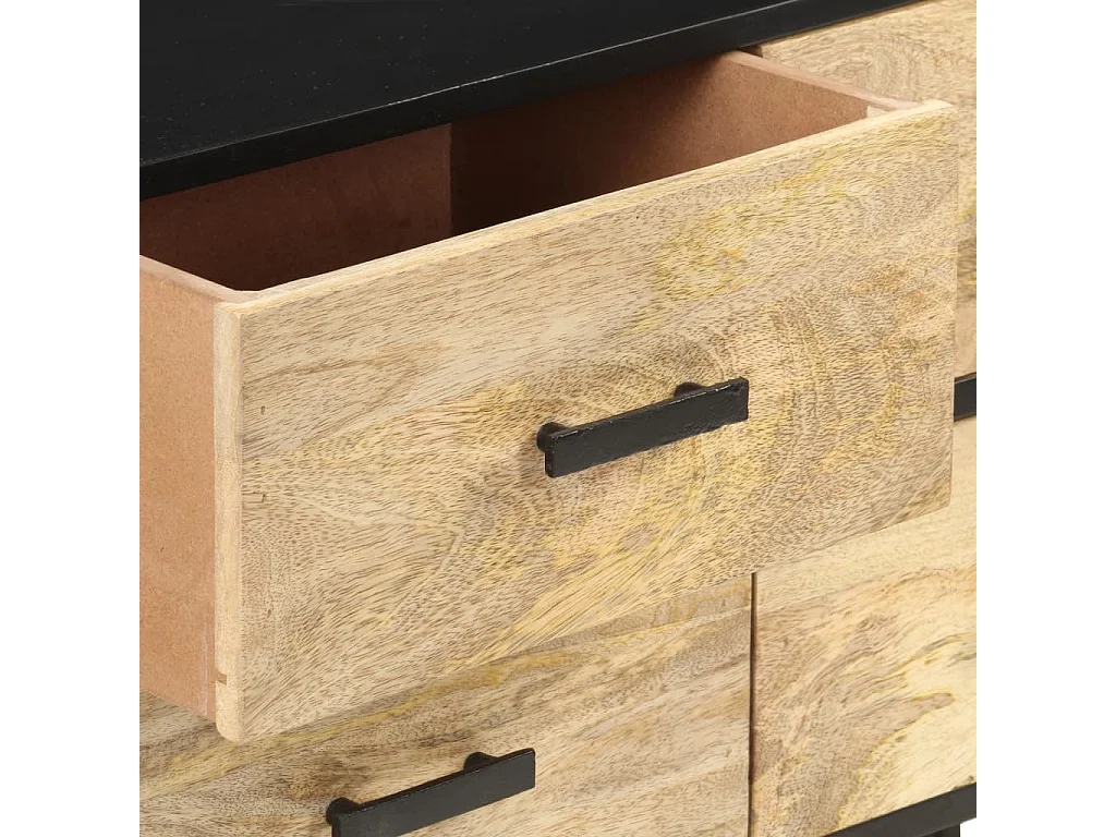 Sideboard 110x33x64 cm Massivholz Mango