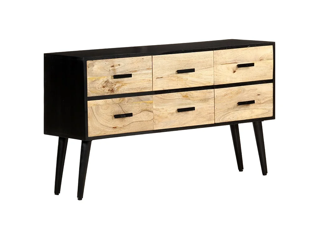 Sideboard 110x33x64 cm Massivholz Mango