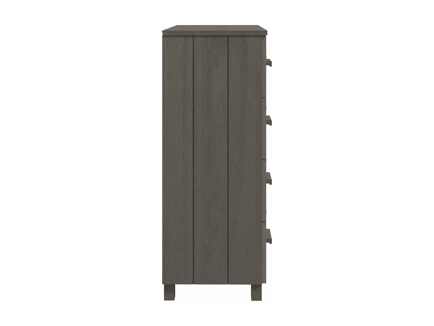 Buffet HAMAR Gris clair 79x40x103,5 cm Bois massif de pin