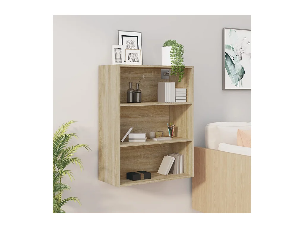Hangkast 69,5x32,5x90 cm sonoma eikenkleurig