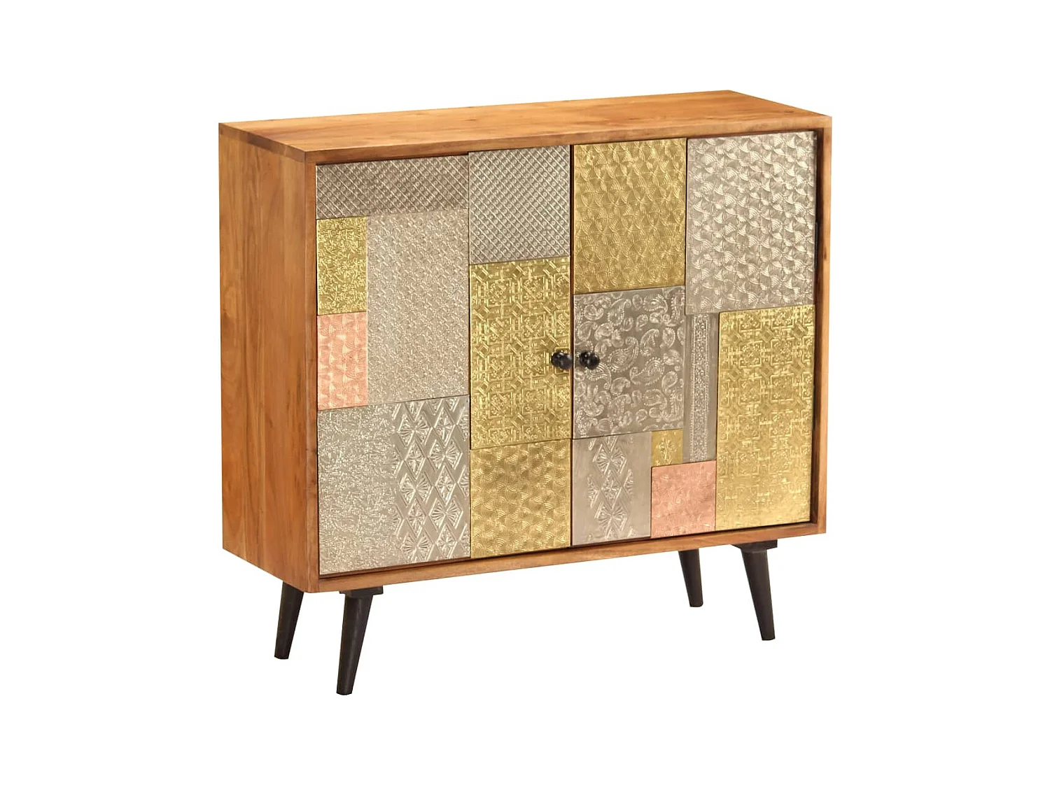 Sideboard 80x30x75 cm Massivholz Akazie