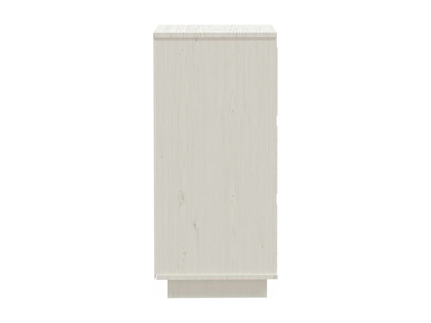 Buffets 2 pcs Blanc 32x34x75 cm Bois massif de pin