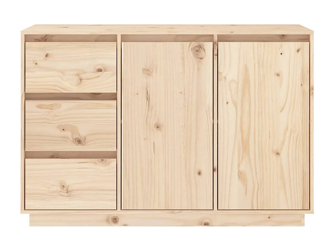 Dressoir 111x34x75 cm massief grenenhout