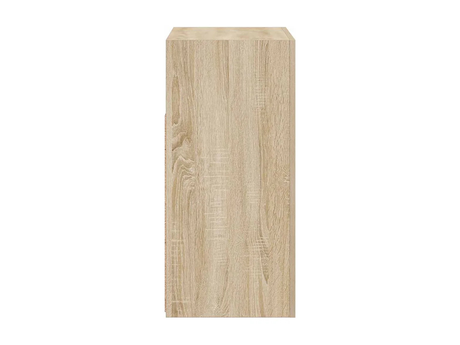 Aparador com luzes LED 80x35x75 cm carvalho sonoma