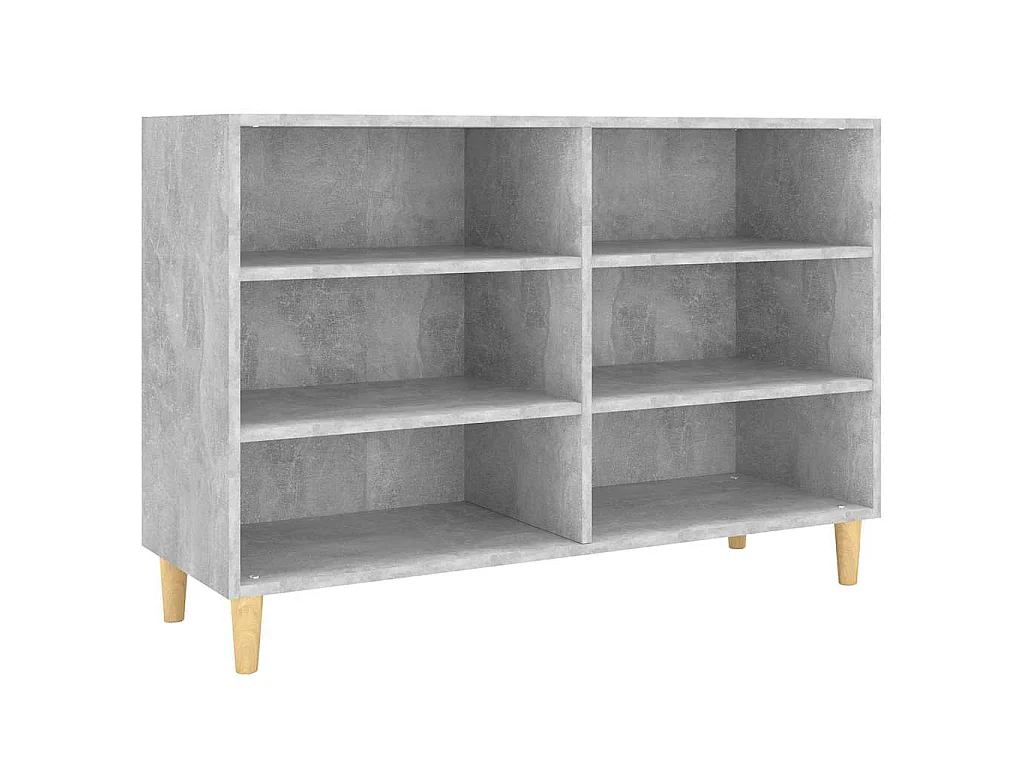 Buffet gris béton 103,5x35x70 cm bois d'ingénierie