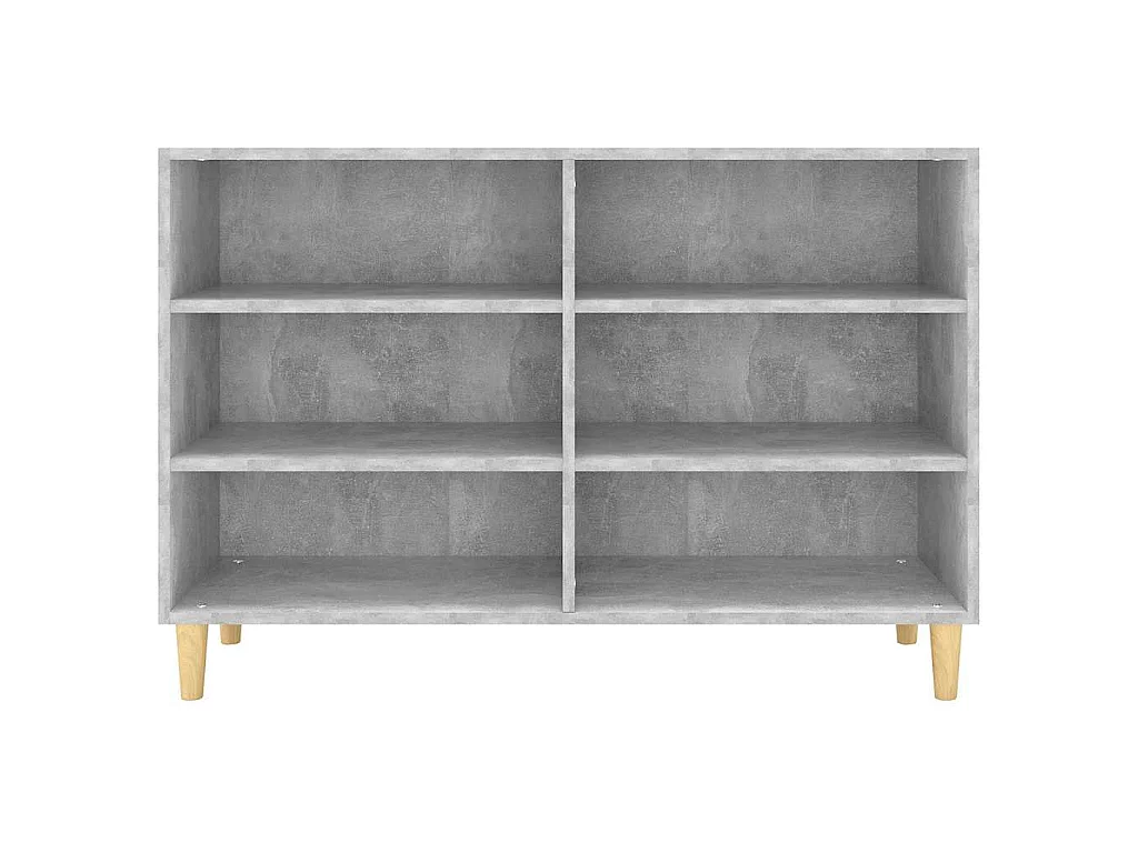 Buffet gris béton 103,5x35x70 cm bois d'ingénierie