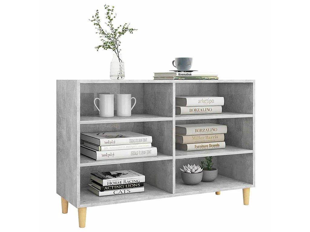 Sideboard Betongrau 103,5x35x70 cm Holzwerkstoff