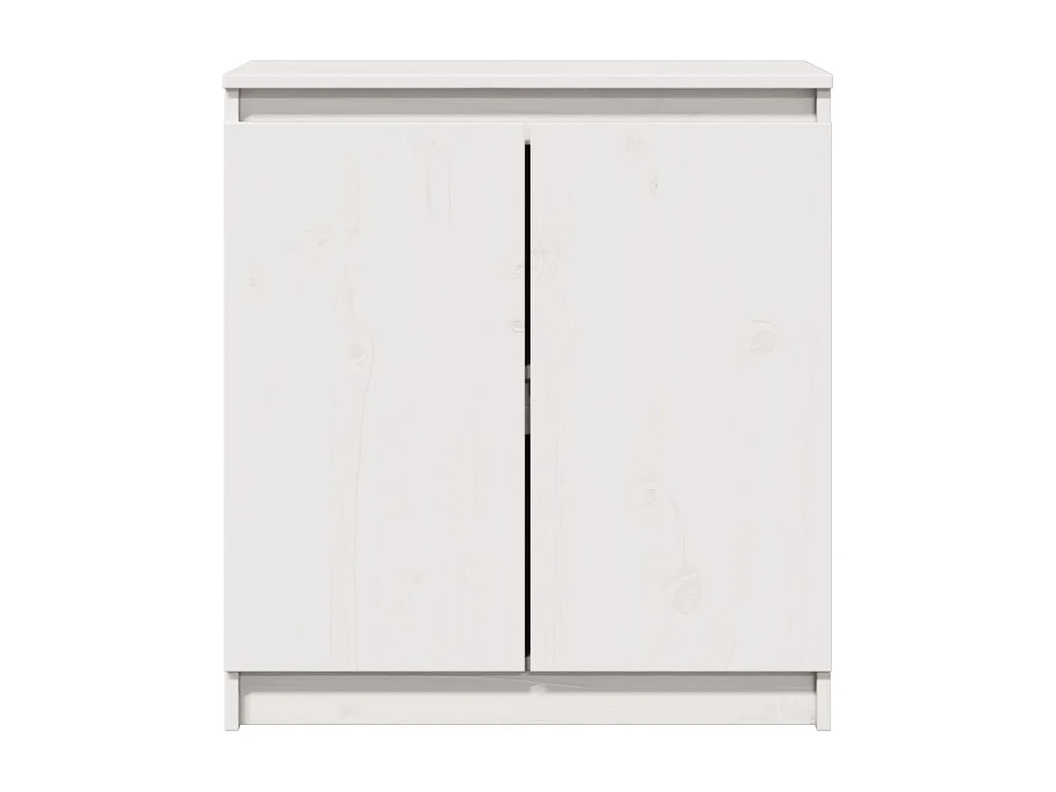 Armoire latérale blanc 60x36x65 cm bois de pin massif